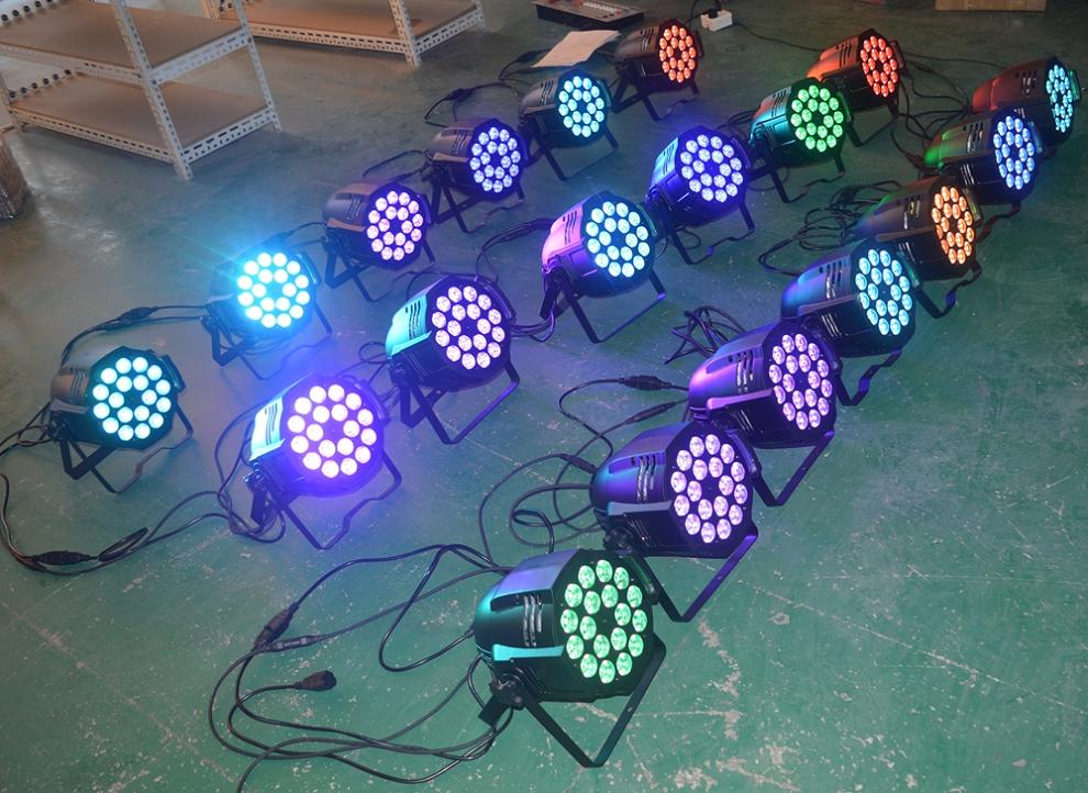 DMX512 18*12W RGBWA+UV 6in1 LED Par Can Light